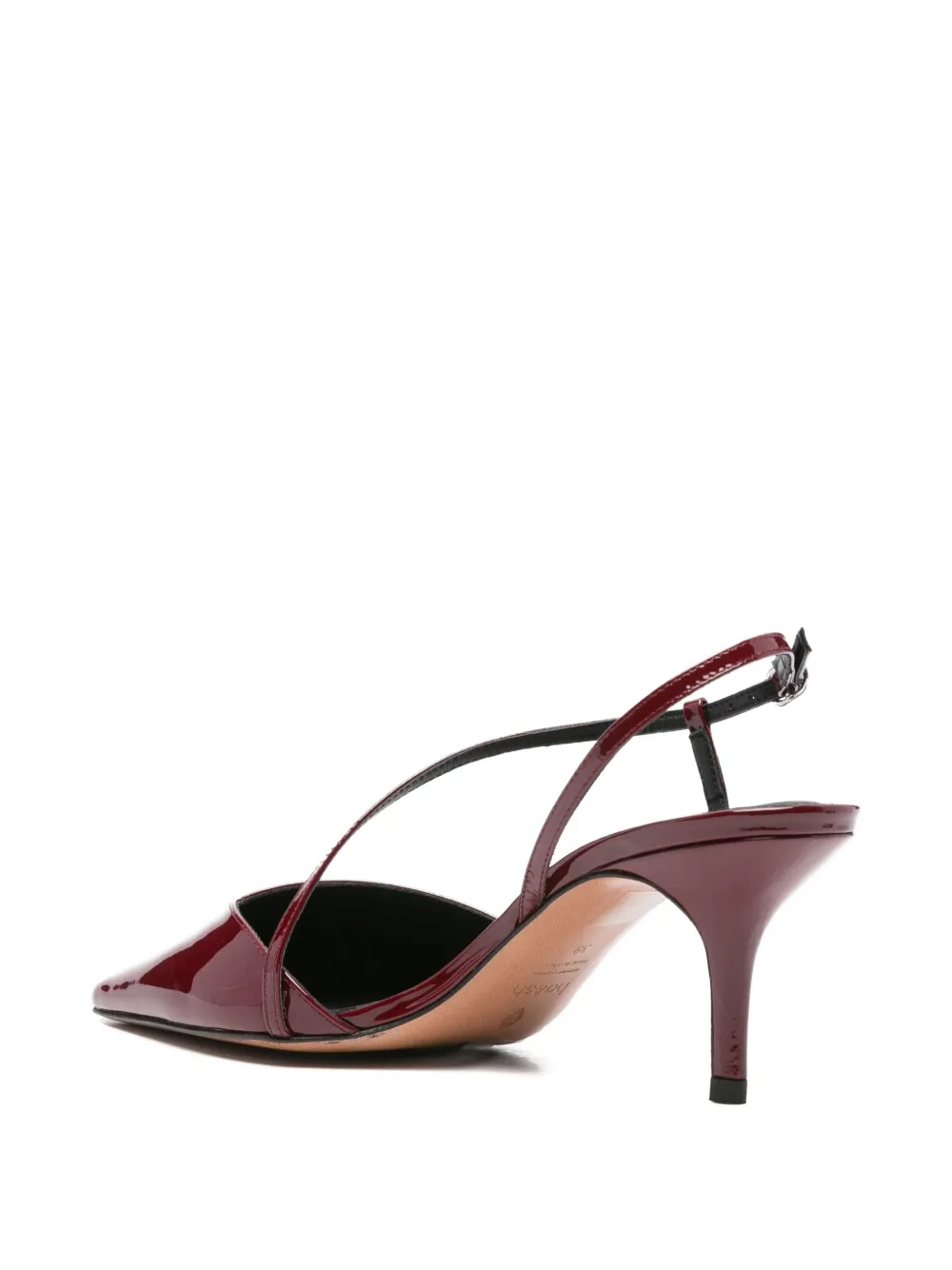 Ba&Sh 70mm Colce patent-leather cross-strap sandals Red
