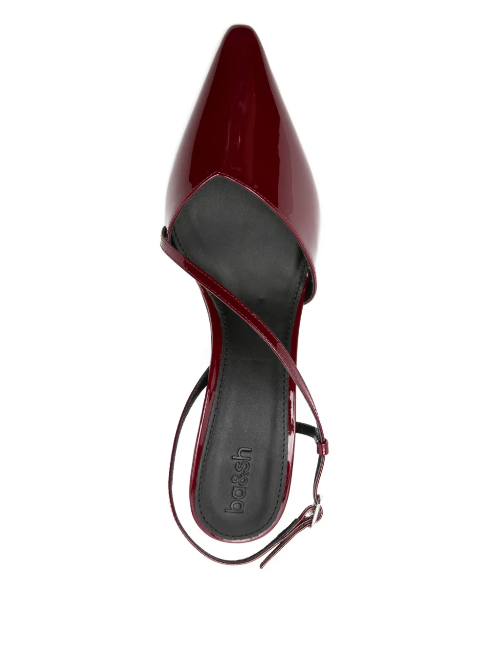 Ba&Sh 70mm Colce patent-leather cross-strap sandals Red