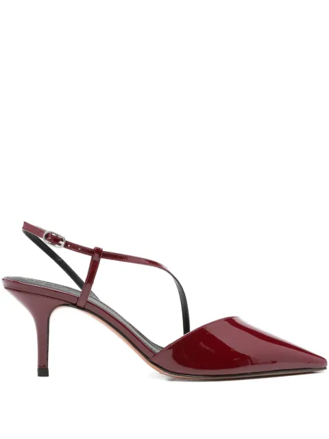 Ba&Sh 70mm Colce patent-leather cross-strap sandals