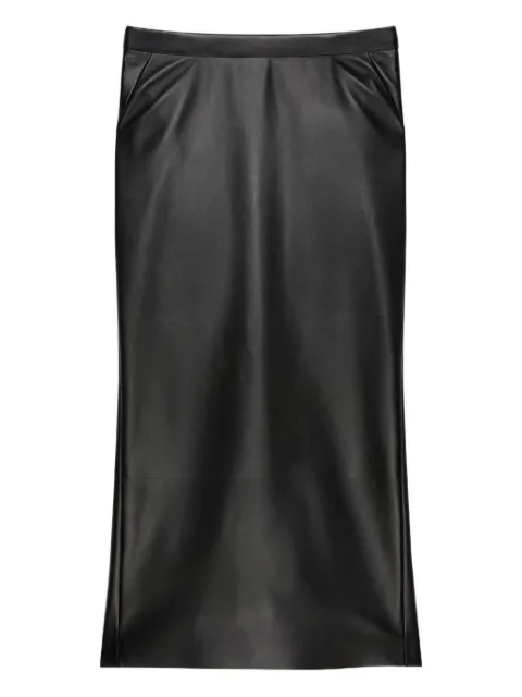 Givenchy Mid-length skirt in nappa leather with pleated back