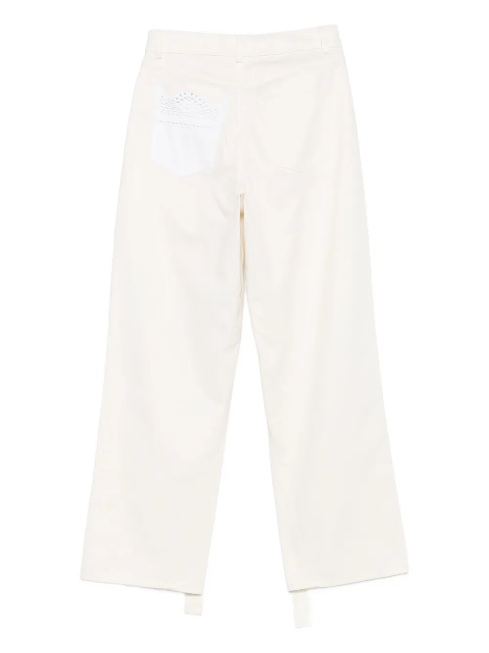RXQUETTE Jeans met gehaakte zak - Wit
