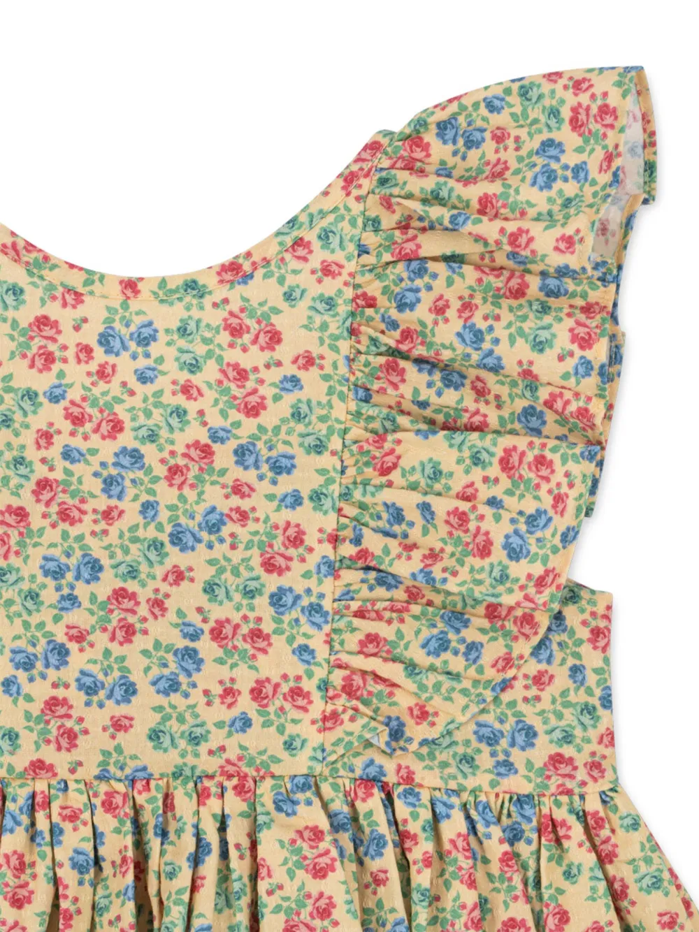 Konges Sløjd ruffle-bow dress Geel