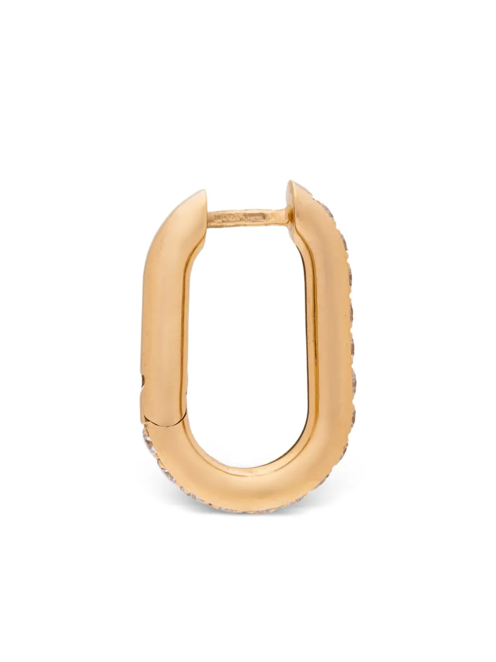 Stone Fine Jewelry 18K yellow gold diamond hoop earring | Image 2