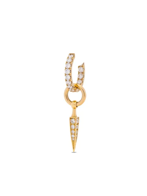 Maria Nilsdotter 18K yellow gold Poison diamond earring