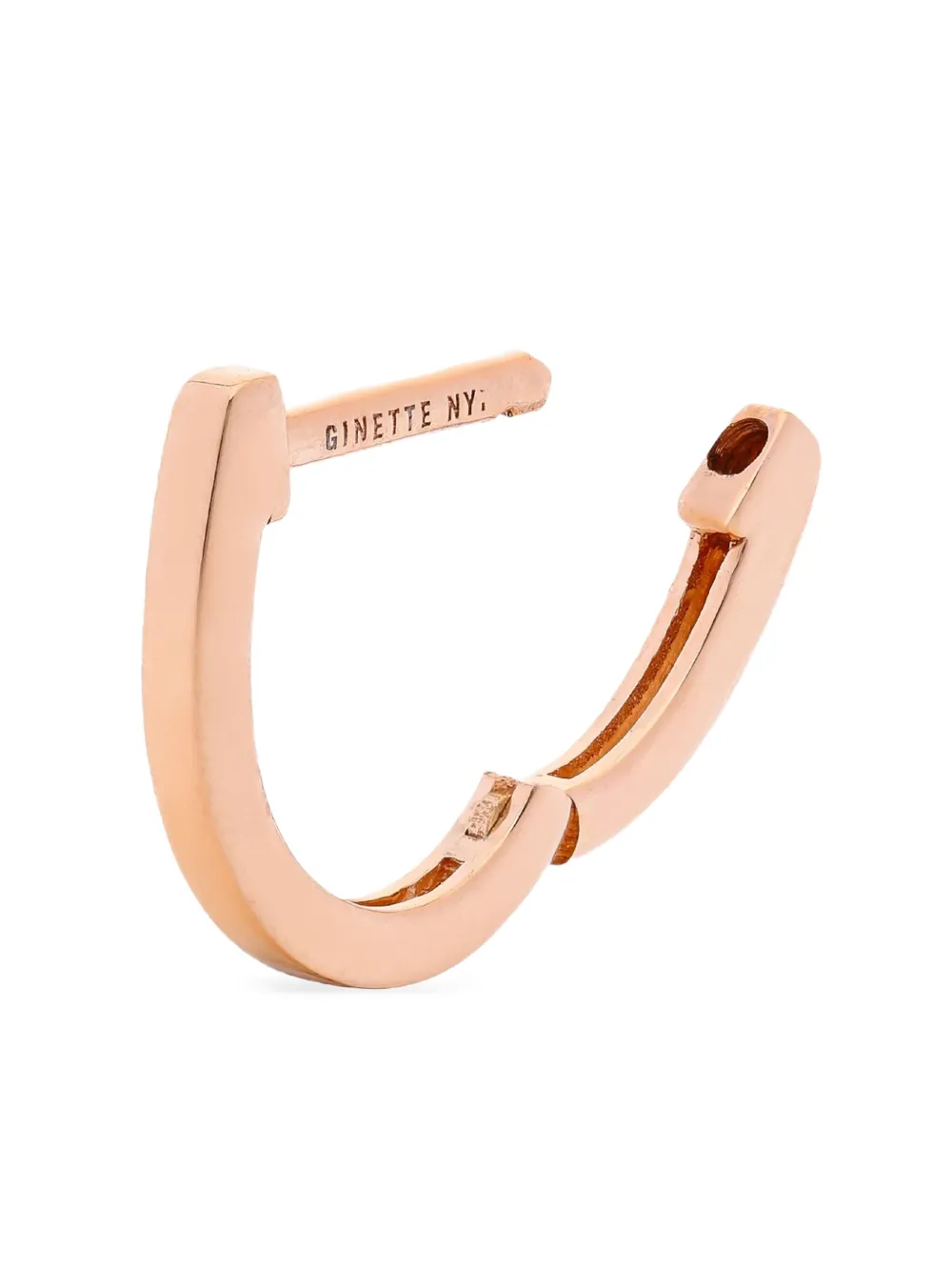 GINETTE NY 18K rose gold hoop earring | Image 2