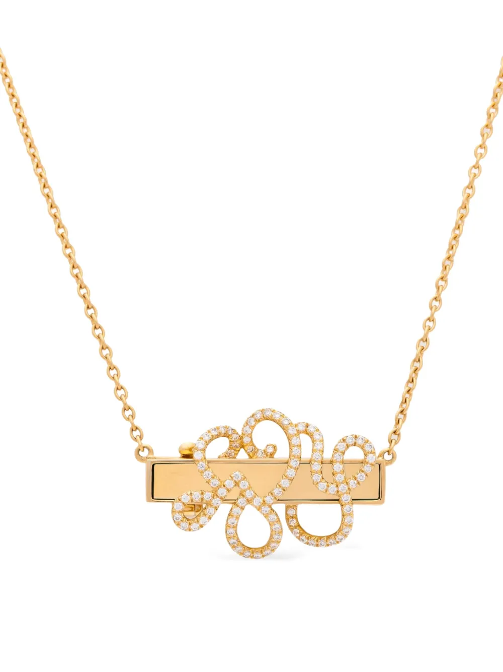 Auragraph 18K yellow gold  Mood diamond necklace | Image 2