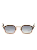 John Dalia geometric-frame sunglasses - Gold