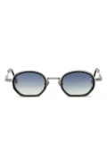 John Dalia Matt C107 octagonal geometric sunglasses - Silver