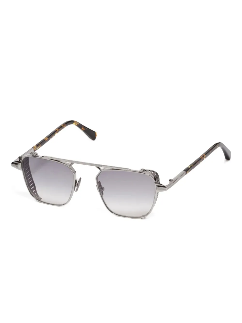 John Dalia Phil C423 zonnebril met geometrisch montuur Zilver