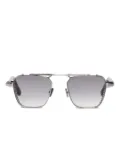 John Dalia Phil C423 geometric-frame sunglasses - Silver