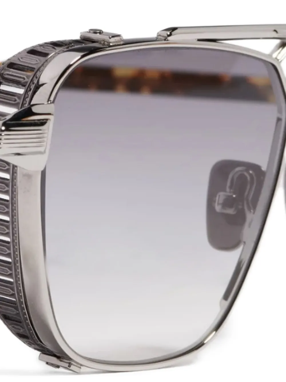 John Dalia Phil C423 zonnebril met geometrisch montuur Zilver