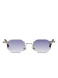 John Dalia Curtis - C422 geometric-frame sunglasses - Purple