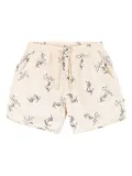 Konges Sløjd anchor-print drawstring swim shorts - Neutrals