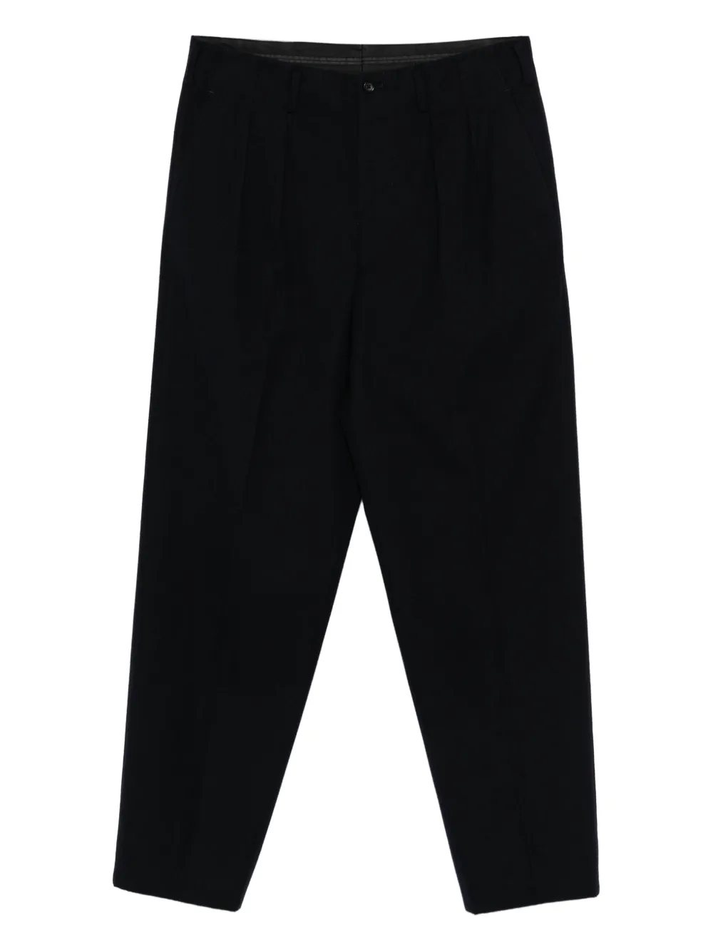 Yohji Yamamoto Pre-Owned 1990s pleated wool trousers | Blue | Image 1