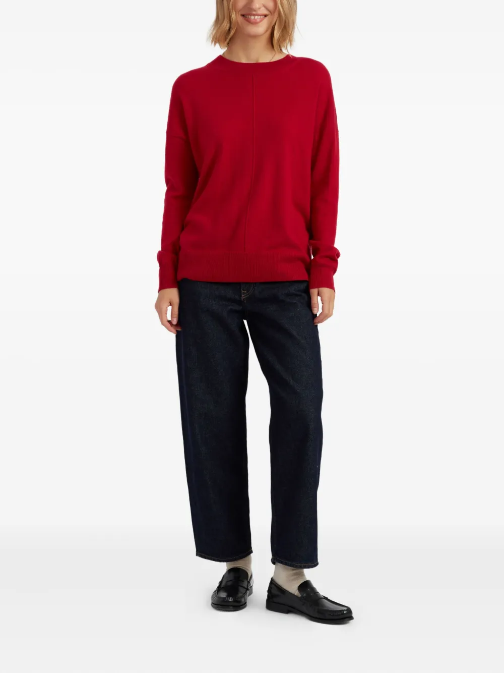 Chinti & Parker Slouchy Sweater In Red