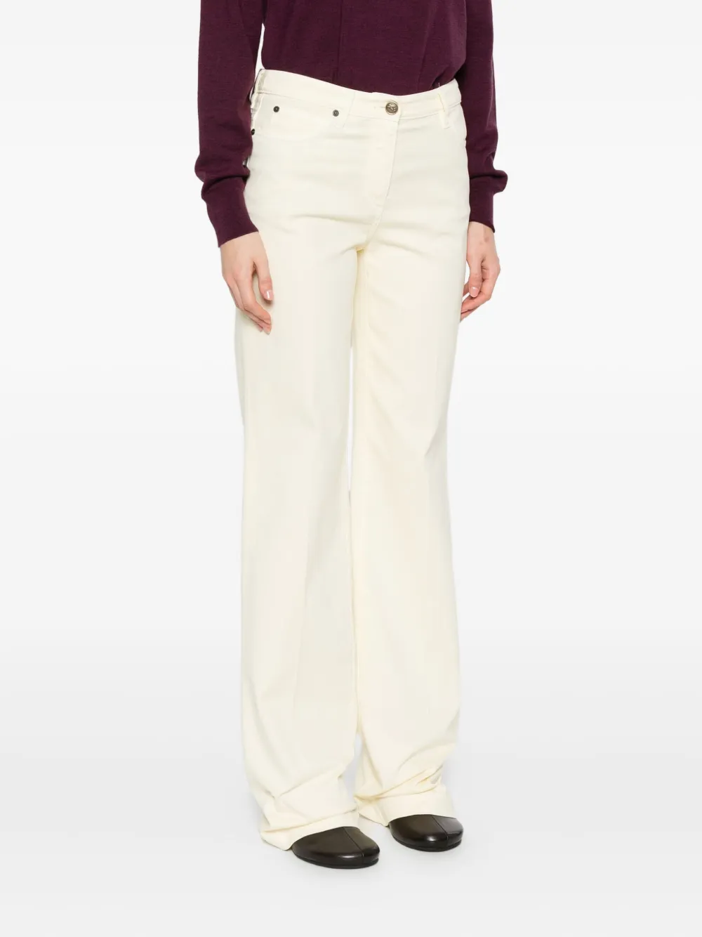 ETRO five-pockets jeans Geel