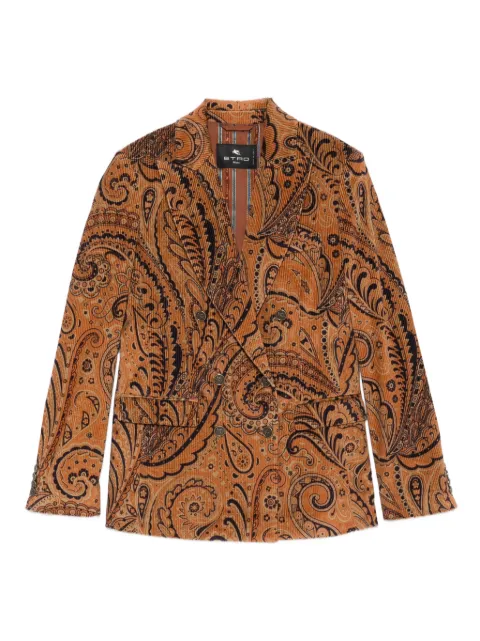 ETRO paisley-print double-breasted blazer