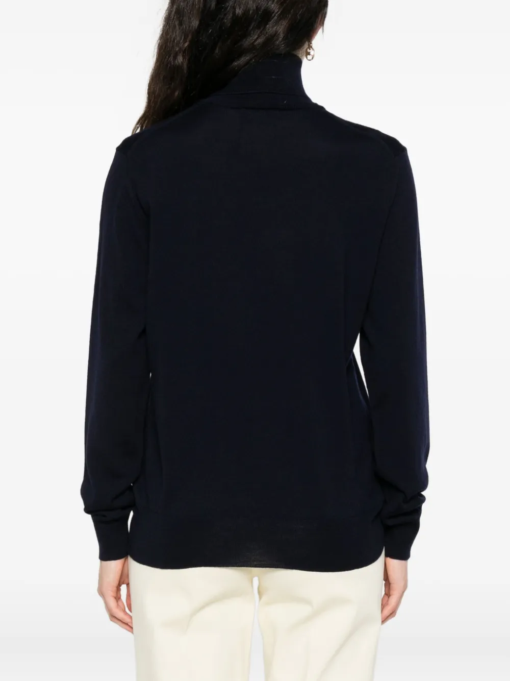 ETRO embroidered-logo sweater Blauw