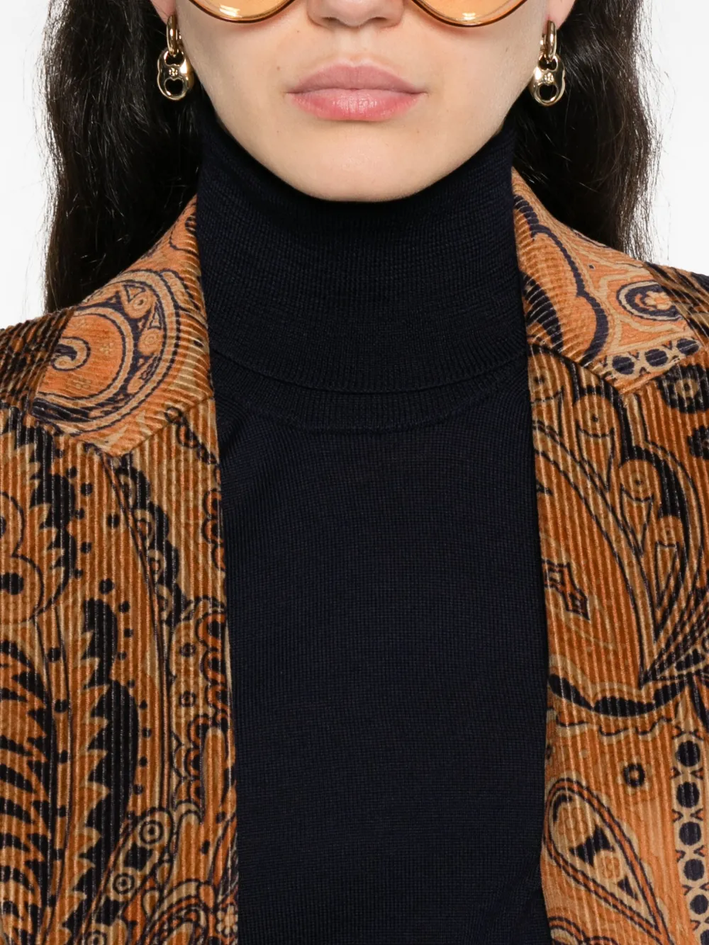 ETRO embroidered-logo sweater Blauw
