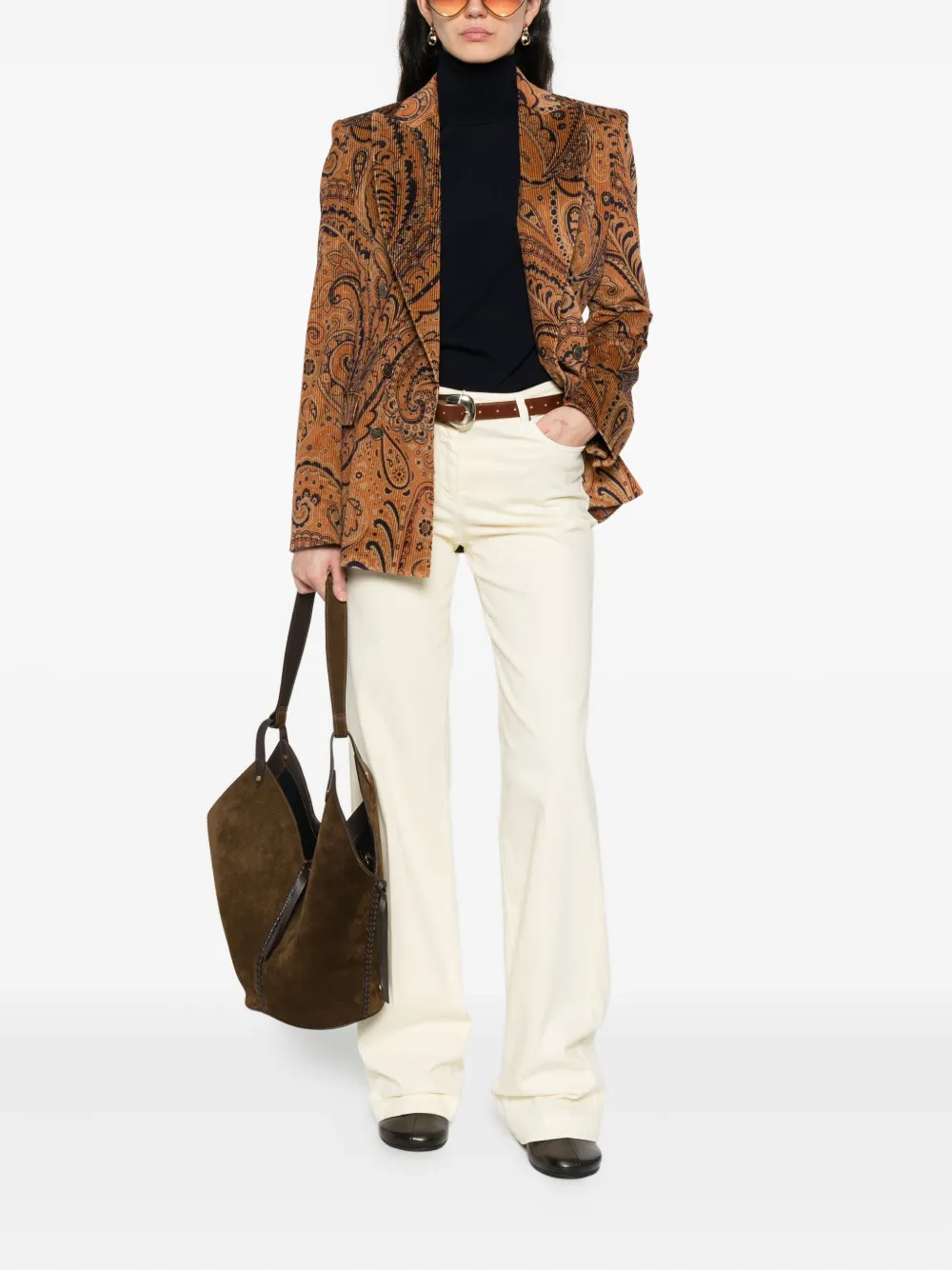 ETRO embroidered-logo sweater Blauw
