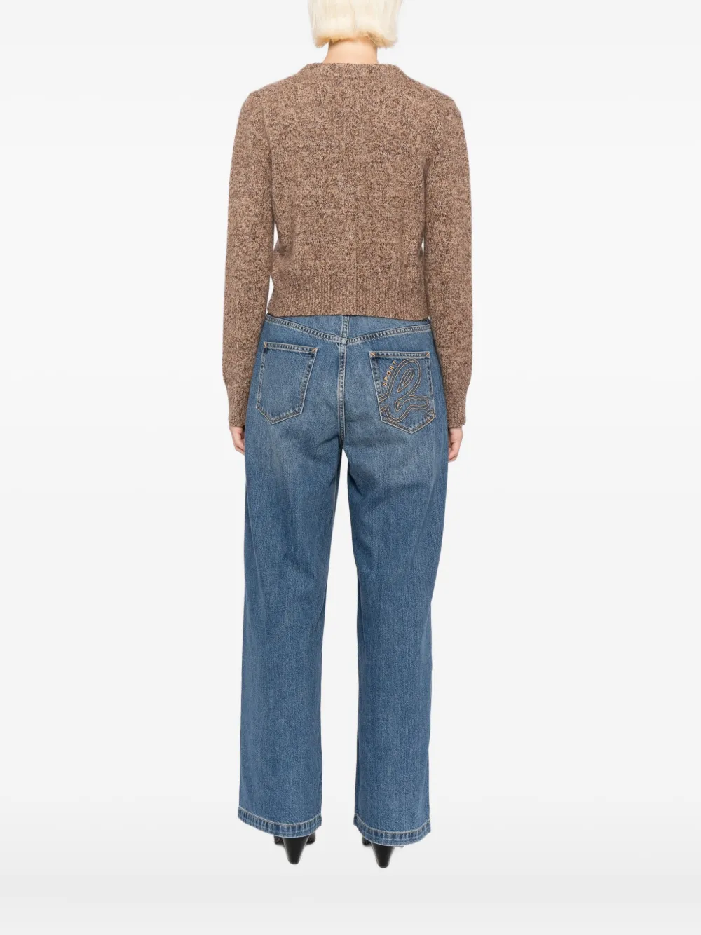 Brandon Maxwell Sloane Cardigan In Brown