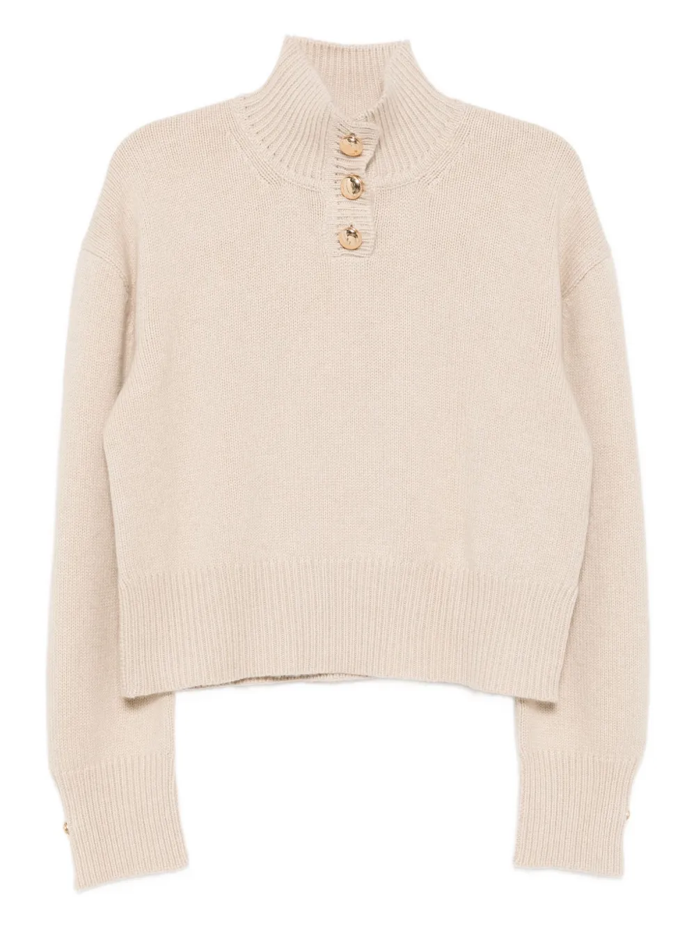Brandon Maxwell Henley sweater | Neutrals | Image 1
