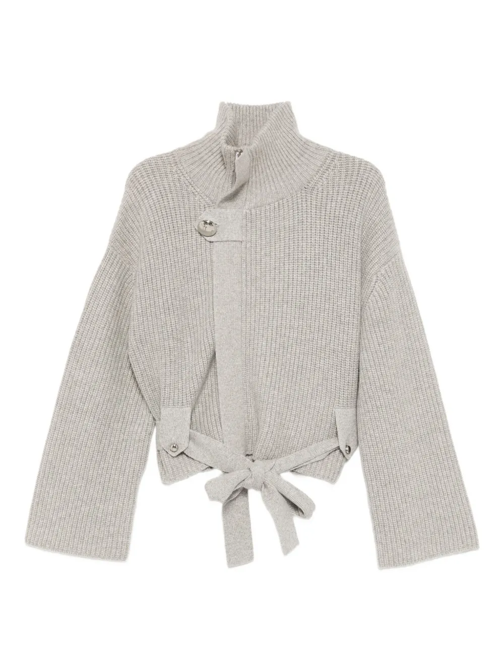 Brandon Maxwell zip-up jumper - グレー Brandon Maxwell zip-up jumper - グレー