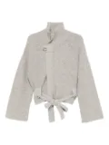 Brandon Maxwell zip-up jumper - Grey