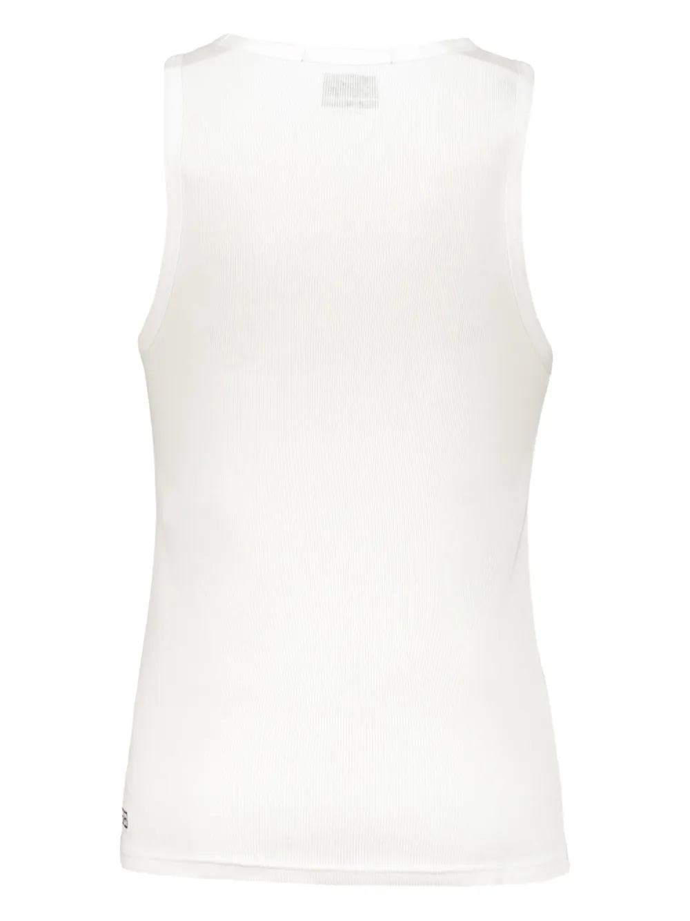 Ksubi ribbed smiley-face tank top Wit