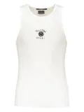 Ksubi ribbed smiley-face tank top - White
