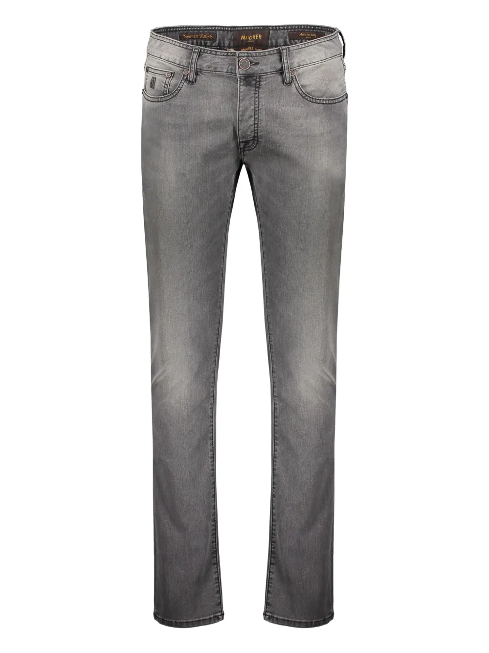 Moorer Credi logo-patch jeans Grijs