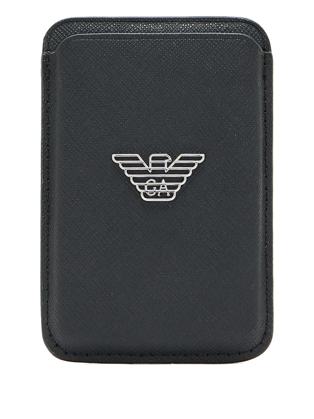 Emporio Armani logo-plaque phone case - Nero