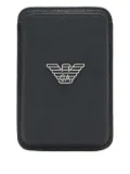 Emporio Armani logo-plaque phone case - Black