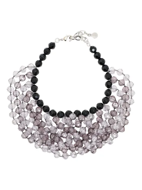 Emporio Armani crystal-faceted beaded necklace