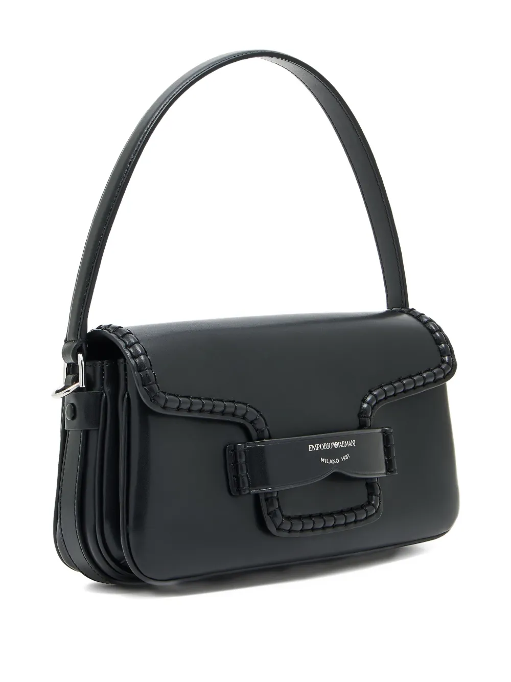Emporio Armani flap shoulder bag Zwart