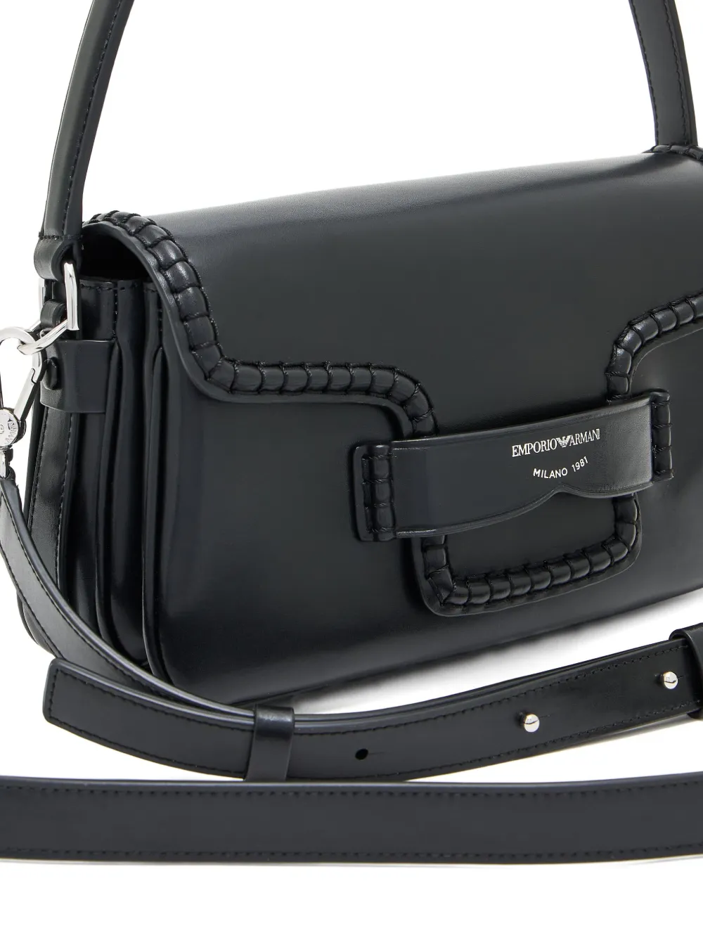 Emporio Armani flap shoulder bag Zwart