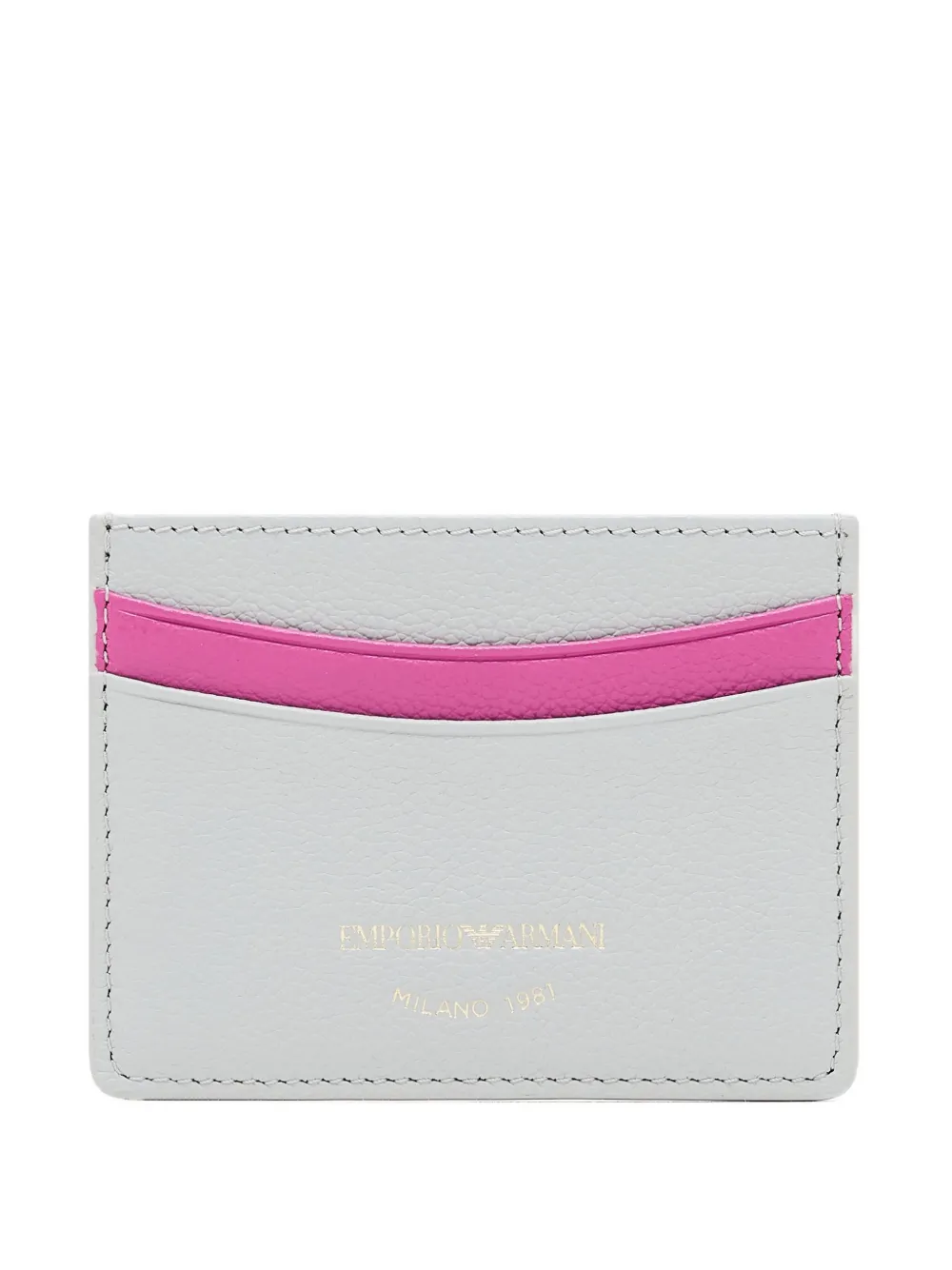 Emporio Armani Portacarte in pelle - Grigio