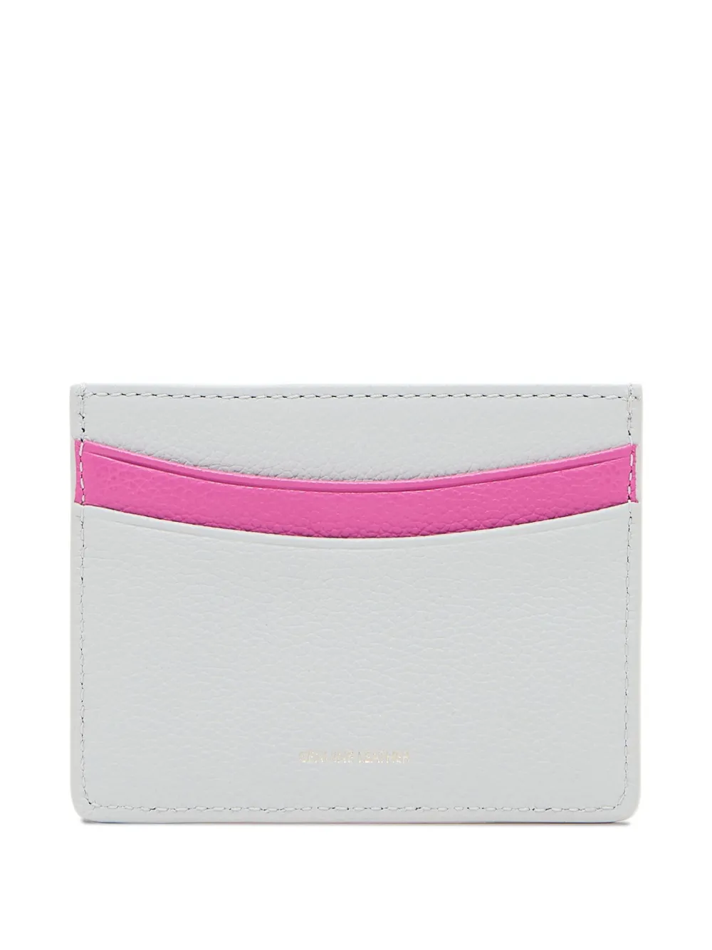 Emporio Armani Leren pasjeshouder Grijs