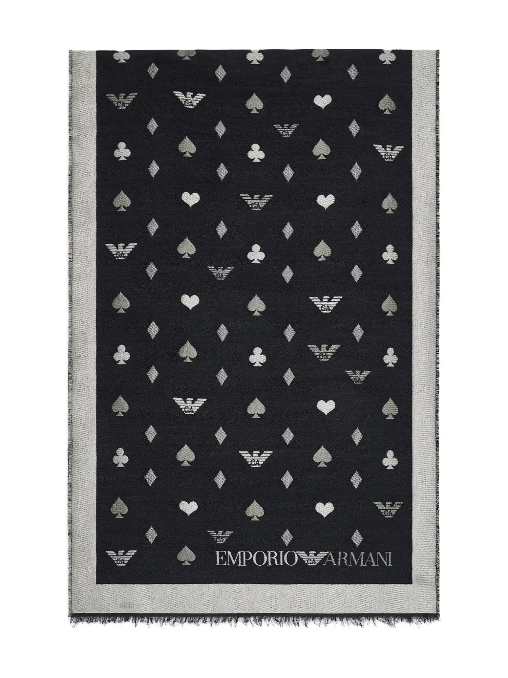 Emporio Ar i Stola met patroon Zwart