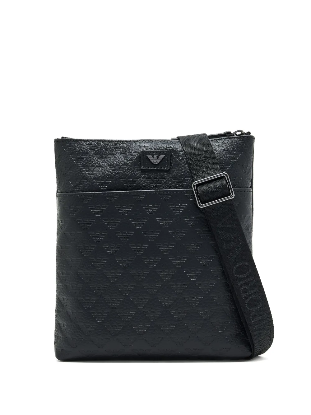 Emporio Armani logo messenger bag | Black | Image 1