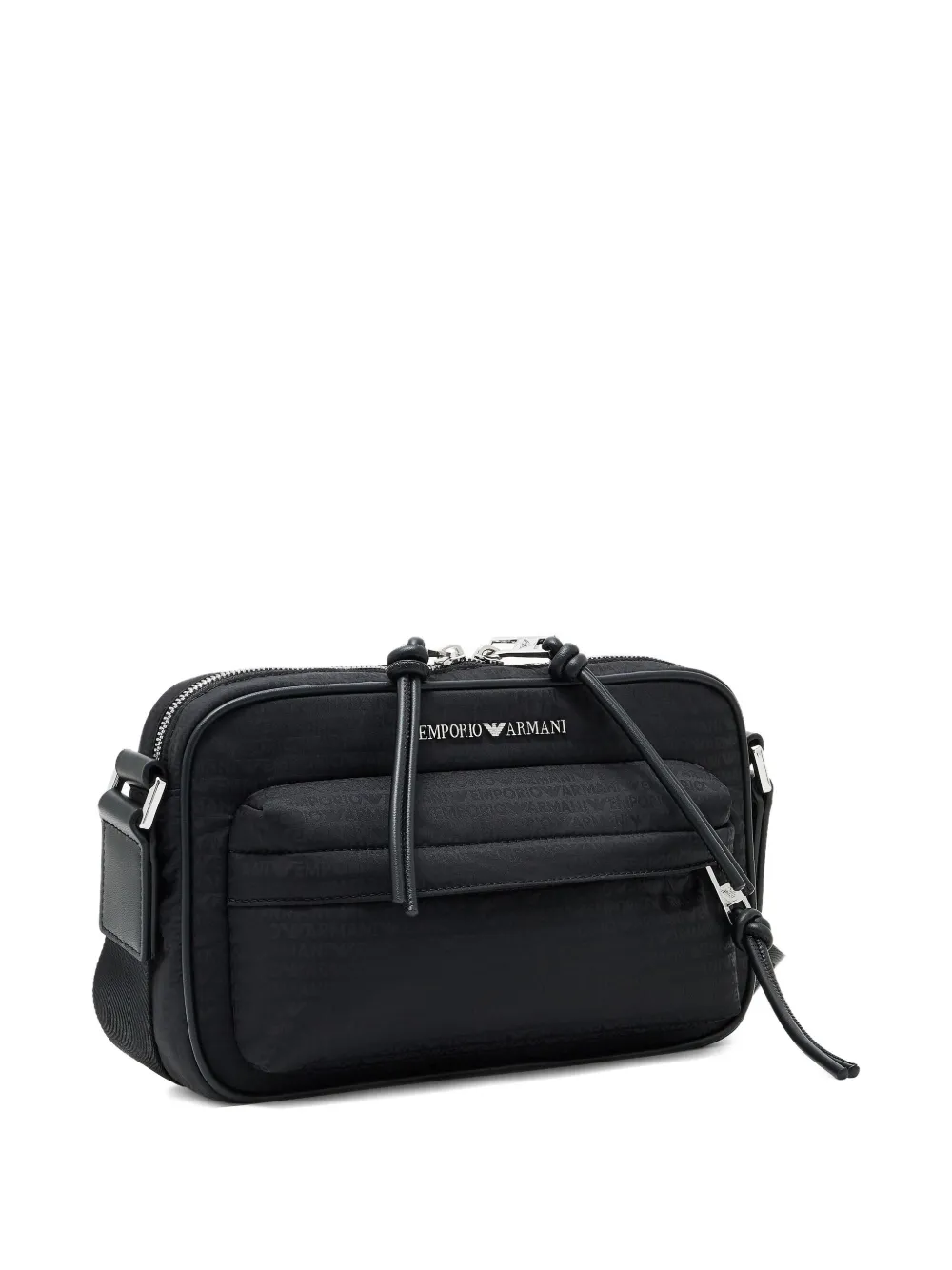 Emporio Armani Messengertas met logoplakkaat Zwart