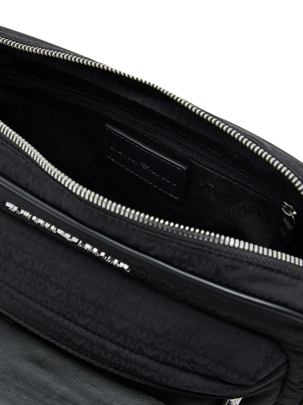 Emporio Armani Messengertas met logoplakkaat Zwart