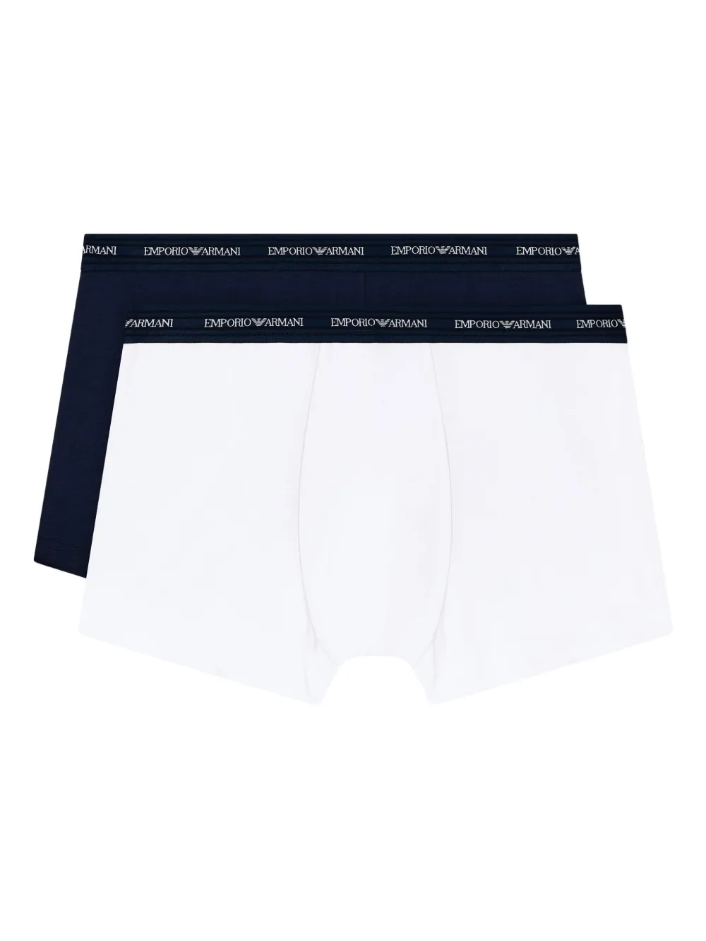 Emporio Armani Logo-waistband Briefs (pack Of Two) In Multi