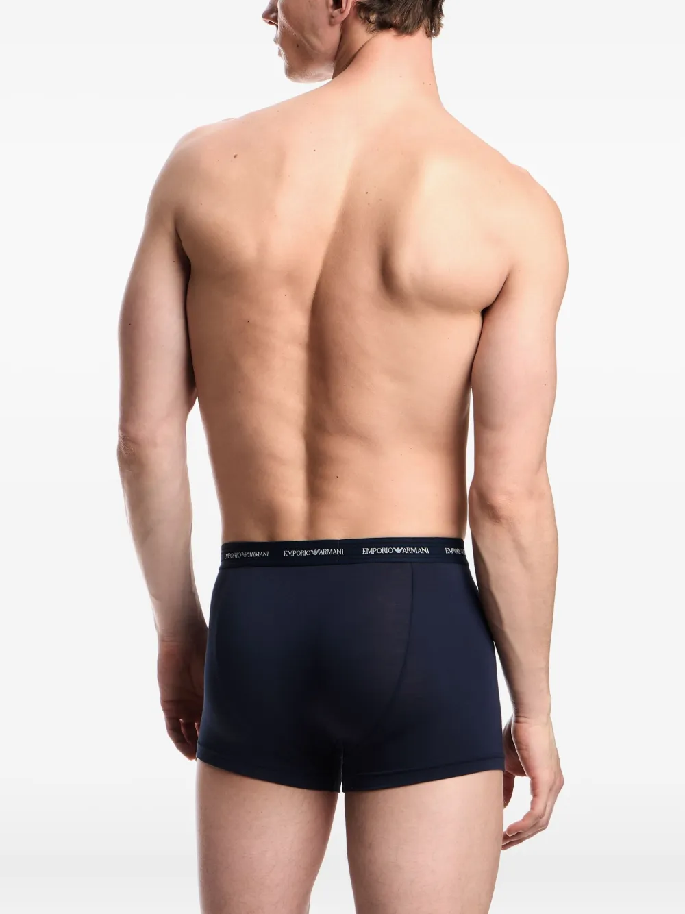 Emporio Armani Logo-waistband Briefs (pack Of Two) In Multi