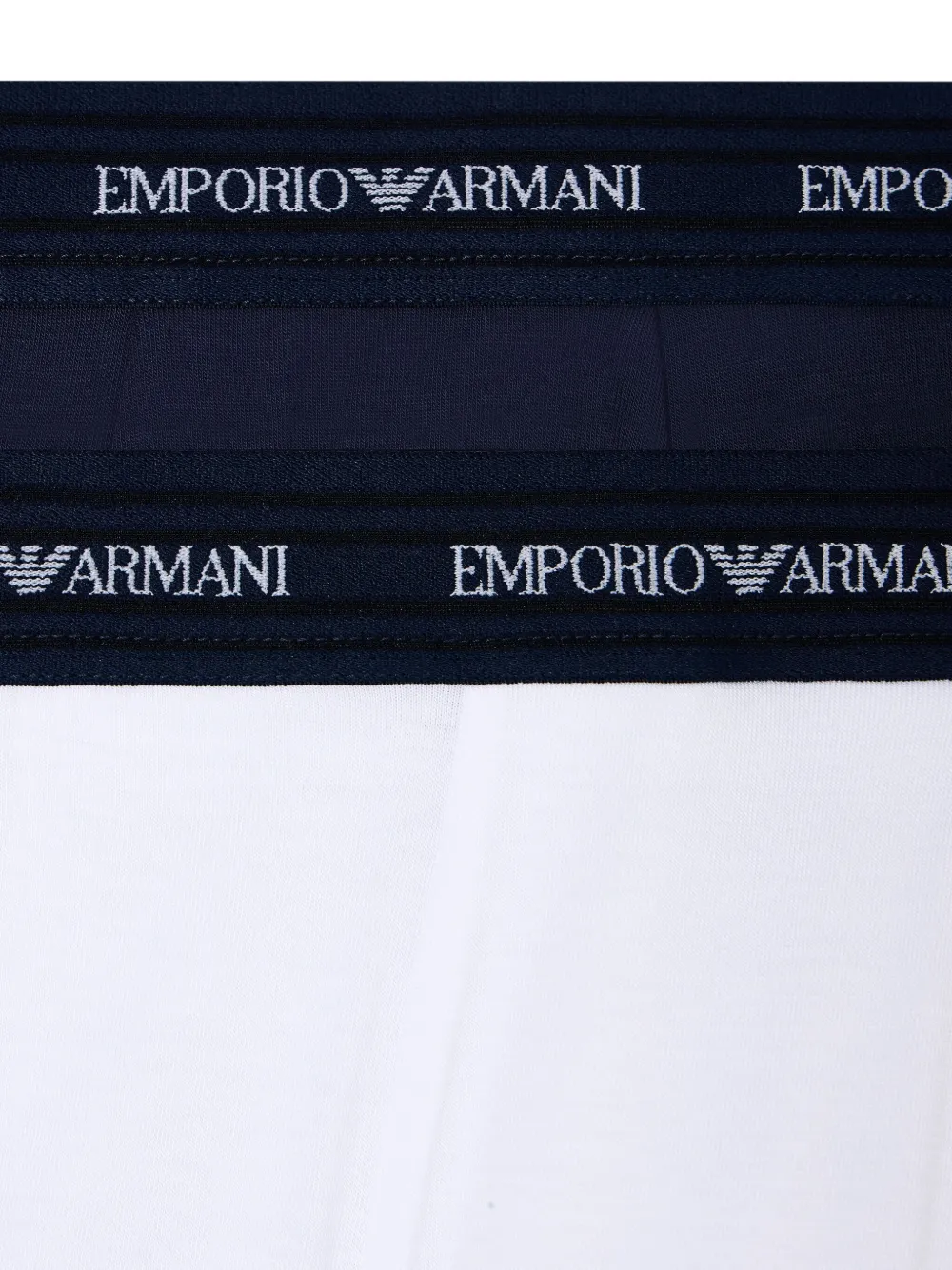 Emporio Armani Logo-waistband Briefs (pack Of Two) In Multi