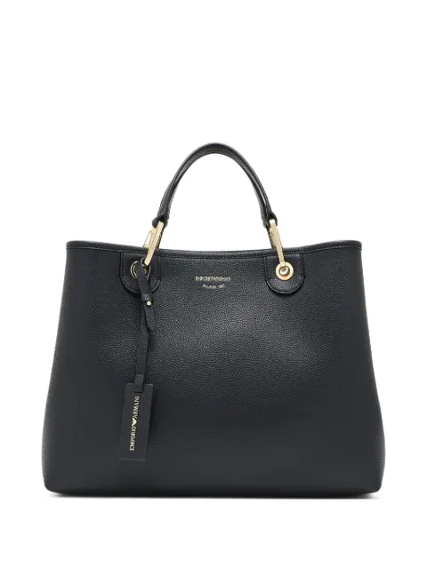 Emporio Armani medium grain-leather tote bag