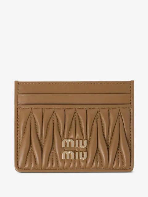 Miu Miu Portacarte matelassé