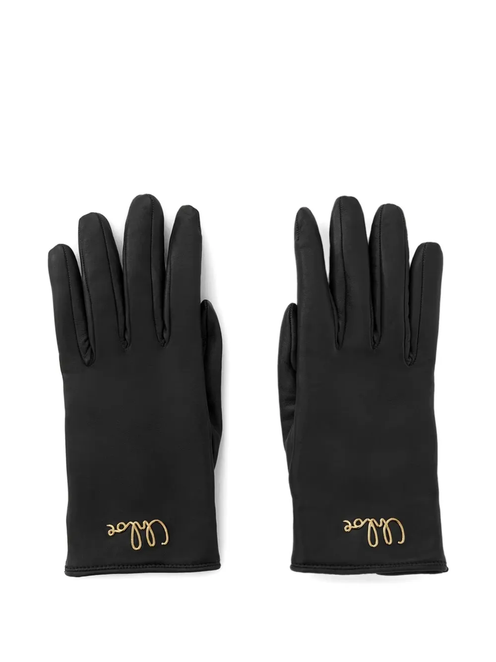 Chloé Iconic Logo Lambskin Gloves