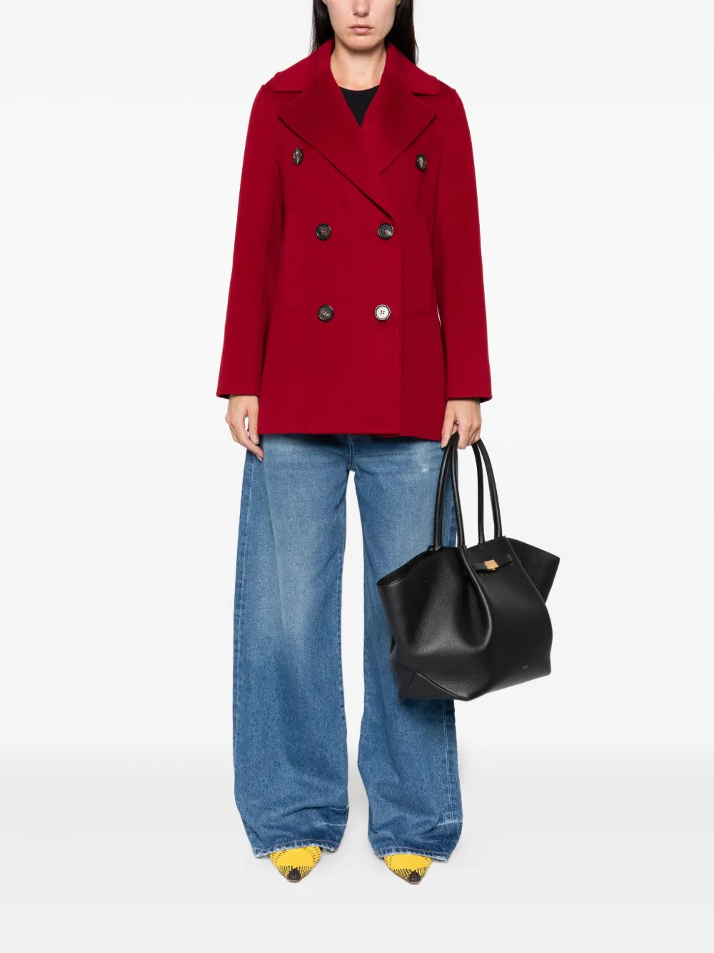 'S Max Mara double-breasted wool coat Rood