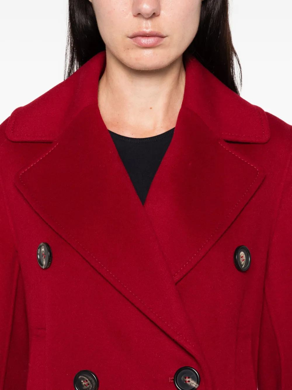 'S Max Mara double-breasted wool coat Rood